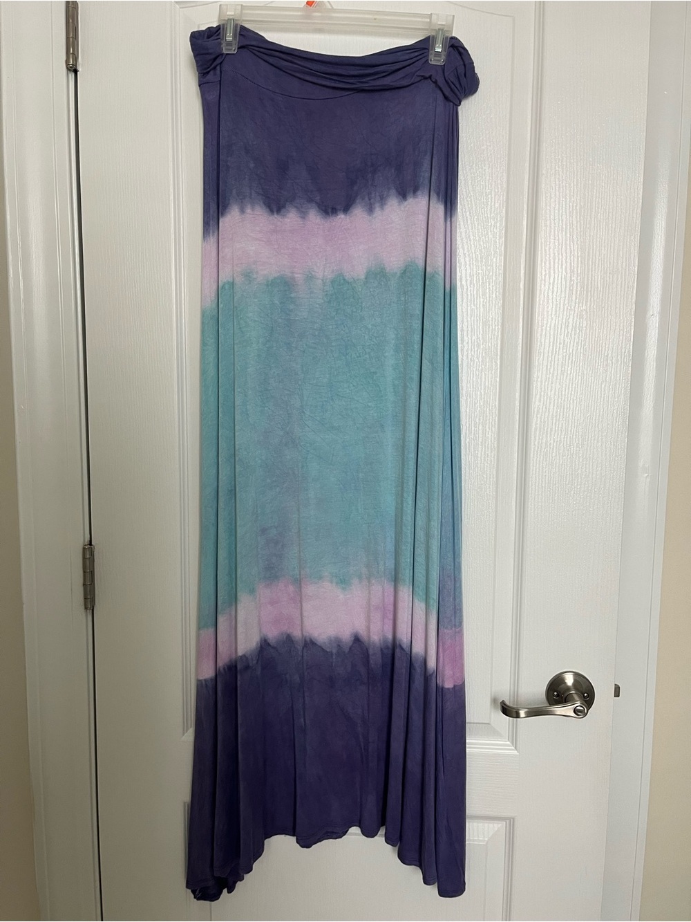 VENUS Lavender Purple & Aqua Maxi Skirt